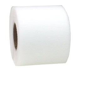 PRÄSENT VERONA Nastro tulle color bianco, rocchetto di nastro decorativo, lungh. 5 m, largh. 72 mm, nastro regalo per decorazioni e lavoretti, per pacchi e confezioni