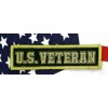U.S. Veteran - Morale Patch Subdued Green Hook & Loop