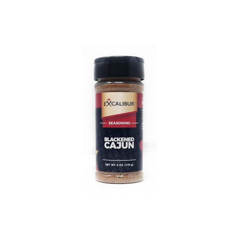 Single Bottle of Seasoning Spice Shakers Excalibur Seasonings (6oz, Blackened