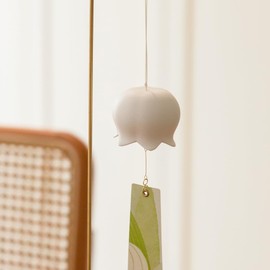 Dopamine Arts "Suzu Orchid" Wind Chime, Cream Skin, Small Cute Look, and Clear Tone