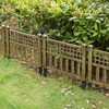Plastic Outdoor Decor Garden Flower Edger Fence, Border, Set of