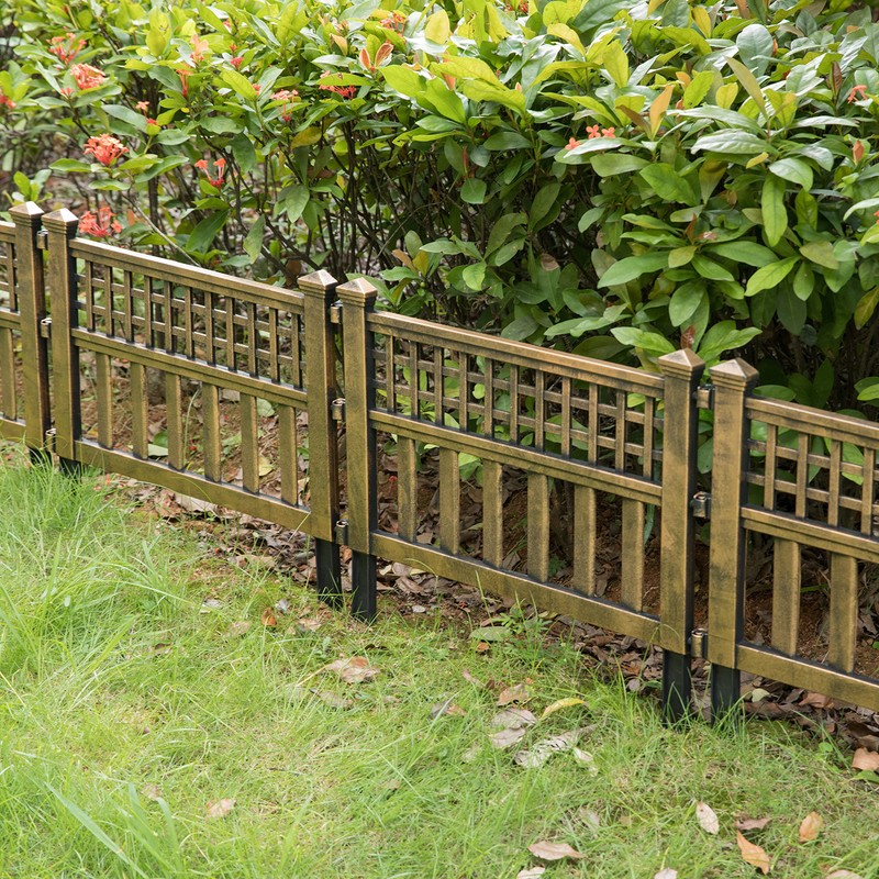 Plastic Outdoor Decor Garden Flower Edger Fence, Border, Set of