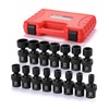 MIXPOWER 15-piece 3/8" Drive Shallow Universal Impact Socket Set, 6