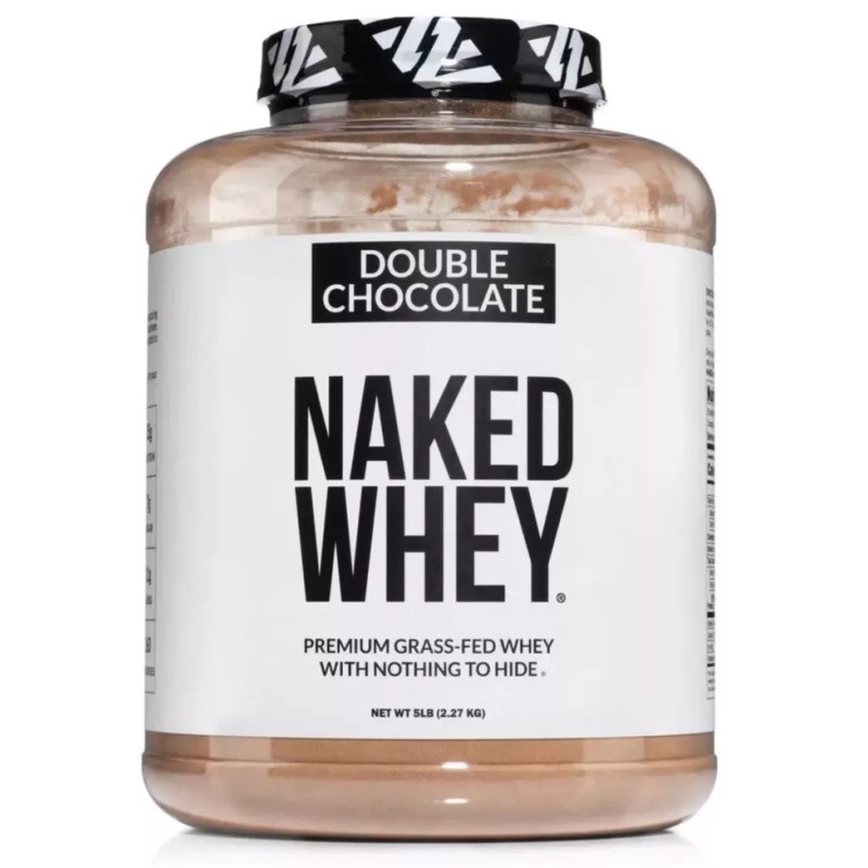 Naked Nutrition DOUBLE CHOCOLATE WHEY PROTEIN POWDER - 5LB -