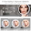 Rocollos Rechargeable Lighted Makeup Mirror, Vanity Mirror with 3 Color