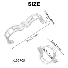RZMZBY Pack of 100 Plant Clips, Tomato Clips, Tomato Clips, Plant Clips, Flower Clips for Climbing Plants, Vegetables, Tomato Plant Attachment (Pack of 100)