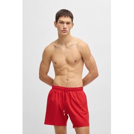 BOSS Men's Swimming Shorts Beachwear Swim Shorts Iconic, 610 medium red