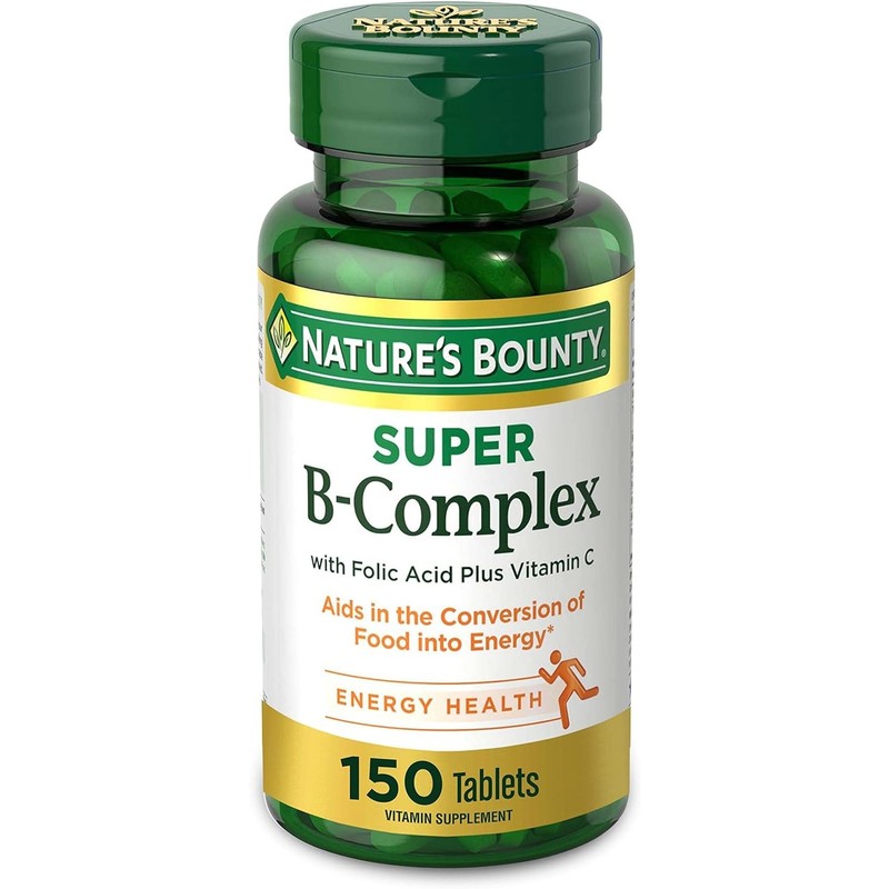 Super B Complex Vitamin C Folic Acid Immune Nervous System