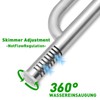 LINLAN 304 Stainless Steel Lily Pipe Inflow and Outflow with