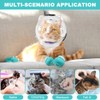 Velarionna Cat Muzzle for Grooming, Adjustable Breathable Transparent Cat Astronaut