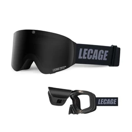 LECAGE Frameless Flip-Up Ski Goggles, Anti Fog Snow Goggles with Magnetic Interchangeable Lens, UV Protection Snowboarding Goggles for Men Women Youth