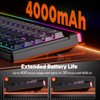 MEETION Vibekey68 Wireless Gaming Keyboard, 68-Key Tri-Mode RGB, Black