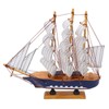 Model Ship Mediterranean Style High Density Natural Pinewood Durable Vibrant