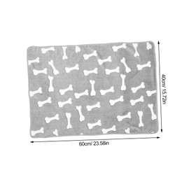 Kisangel 3pcs Dog Blanket Fine Stitches Washable Coral Fleece Throw Blanket for Pet Comfort