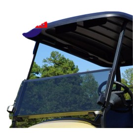 Unbranded Folding Acrylic Tinted Windshield for 2004-Up Club Car Precedent Golf Carts New