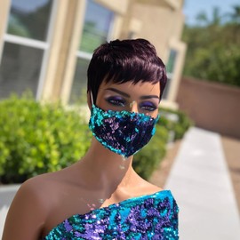 PangDongLai Pixie Cut Human Hair Wig Short Layered Style Black 99J Color for Summer Daily Wear Short Human Hair Wigs for Black Women Lightweight No Glue Easy to Throw on and go Wig