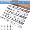 22 inch Drawer Slides 4 Pairs (8pcs) Soft Self Close