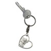 GILDE Guardian Angel Heart Keyring in Black Gift Box, silver