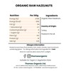 Organic Raw Hazelnuts-Certified Organic, Non-GMO, Vegan, No Additives, No Preservatives,