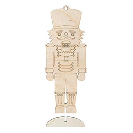 Rayher Wooden Nutcracker FSCMixCred, to Set up, Wood, Natural, 6x16 cm