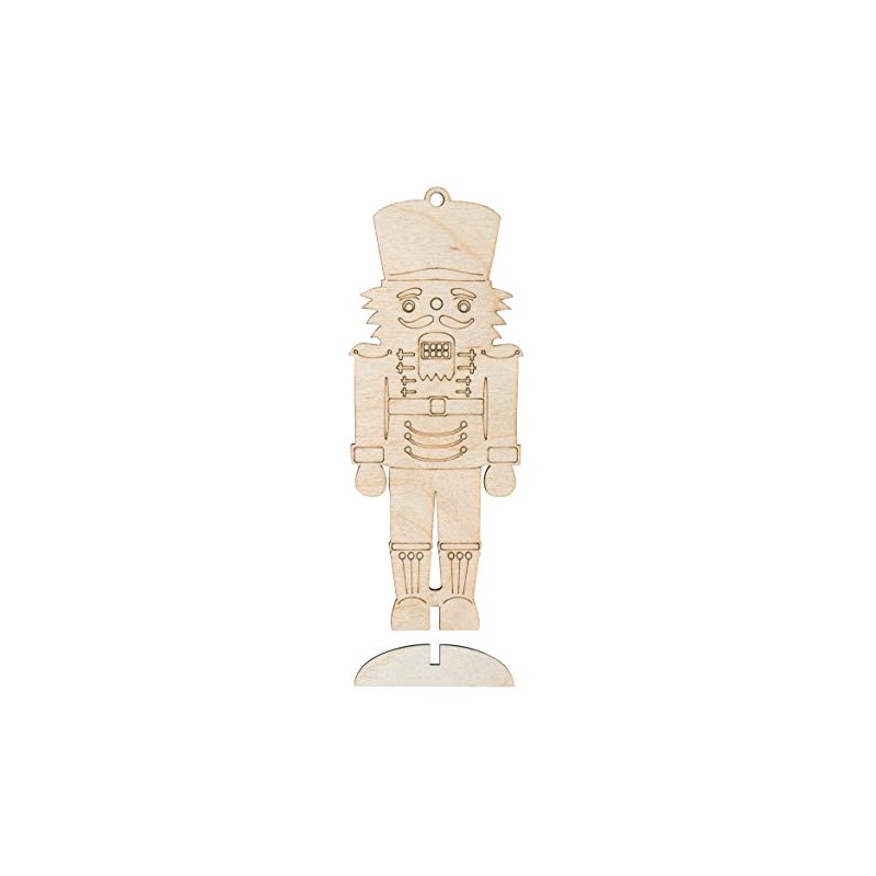 Rayher Wooden Nutcracker FSCMixCred, to Set up, Wood, Natural, 6x16