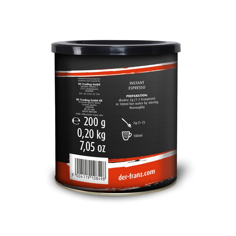 Der-Franz Espresso Instant-Coffee, 200 g