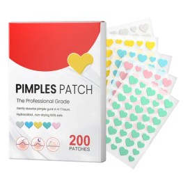 Parches De Hidrocoloide Para Acné, 200 Unidades, Absorción                                                                                            