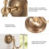 Alvinlite Bathroom Double Coat Hooks Antique Brushed Brass Towel Hooks