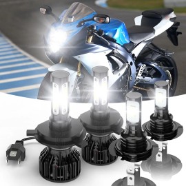 CHUSYYRAY For Suzuki GSXR 600 750 2004-2005 H4 H7 Xenon LED Headlight Lights Bulbs White