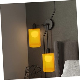 LABRIMP 2Pcs Replacement Glass Lampshades for Wall Chandeliers Light Fixture Covers Frosted Design Ideal for Home Lighting Compatible with Various Light Fixtures