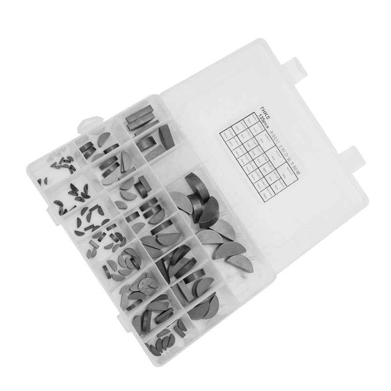 135 Pcs Woodruff Key Flywheel Pulley Crank Way Key Assortment