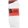 3 Pack Ladies White Ankle Socks Size 4-7