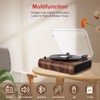 Bluetooth Record Player, 3 Speed Turntable with Built-in Speakers, Retro