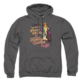 Trevco Willy Wonka And The Chocolate Factory Music Makers Unisex Adult Pull-Over Hoodie, Charcoal, Large