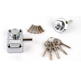 Reinforced Glass and Sash Door Auxiliary Mini Lock Single Hexagonal Slot