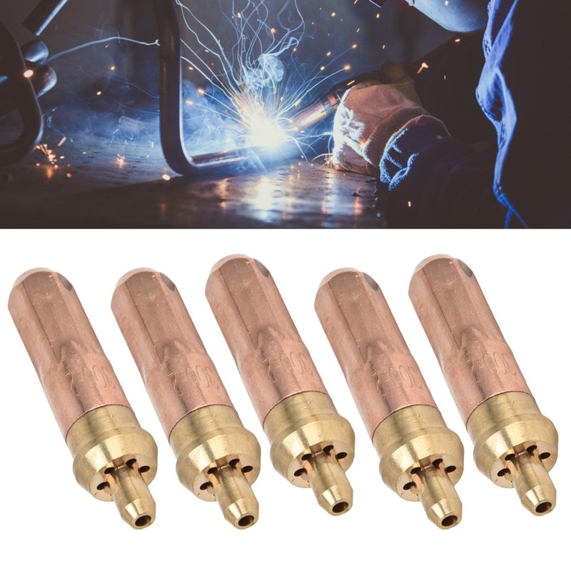 5Pcs Acetylene Cutting Torch Tips Nozzle Ring Shape Consumable Accessories