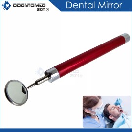 ODM Dental Mirror WITH LIGHT (Red Color) Dental Instruments