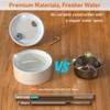 DOOOB Ceramic Dog Water Fountain, 4L/135oz Ceramic Cat Water Fountain