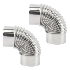 2 Pack 90 Degree Dryer Vent Elbow 4 Inch, Flexible Dryer Duct Connector Fit 4" HVAC Duct Ducting Pipe Hose Ductwork, Dryer Vent 90 Degree Elbow Tight Space Dryer Elbow