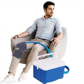 Cold Therapy Machine Ice Therapy System for Knee and Shoulder After Surgery, Cryotherapy Machine with Flow Speed Controller & Universal Cold Pad, 8L