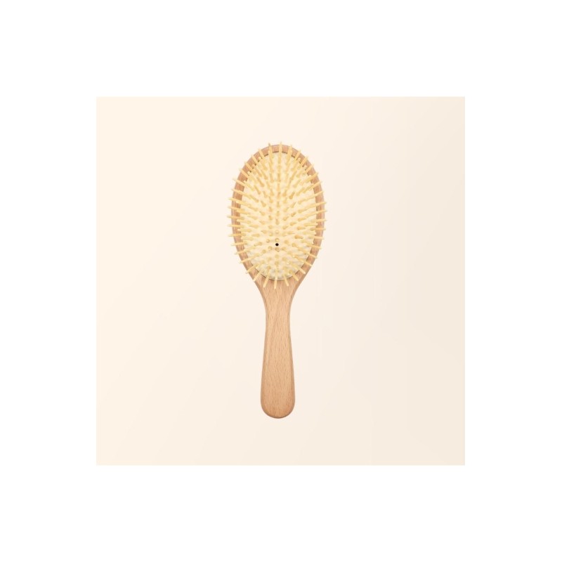 Wood Round Cushion Brush / 우드 라운드 쿠션 브러시