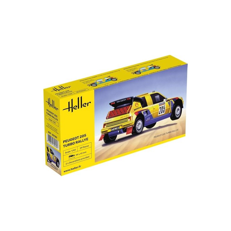 PLATZ HE80189 1/43 PEUGEOT 205 Turbo Rally Plastic Model