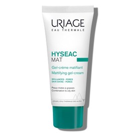 Uriage Hyseac Crema Facial Emulsión Matificante - Emulsión fluida-ligera, con efecto mate-aterciopelado - Para pieles mixtas a grasas - Controla los brillos, disminuye la apariencia de los poros y proporciona una hidratación duradera - No Comedogénico