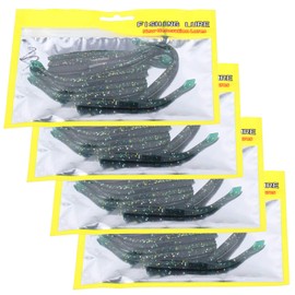 Paquete de 40 Piezas de Silicona Suave con Forma de lombriz de Tierra señuelo de Pesca Cebo simulación Artificial Aparejos de Pesca Accesorio(3 #)
