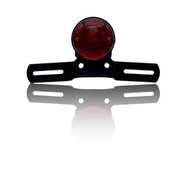 KSHOSIYOK Motorcycle Tail Lamp, LED, Red, Round, General Purpose, E-Mark, Compatible with Vehicle Inspection