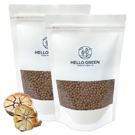 Hello Green Roasted Garlic Pills 500gX2 (Pack) Total 1kg Contains Bokbunja / 헬로우그린 구운통마늘환 500gX2(팩)총1kg 복분자함유