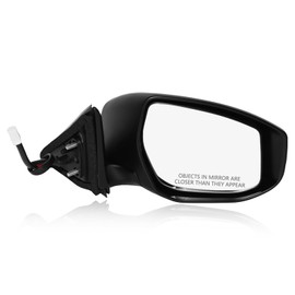 PM Auto Right Passenger Side Mirror, Power Heated Paintable Manual Folding View Mirror Replacement For 2013-2018 Nissan Altima