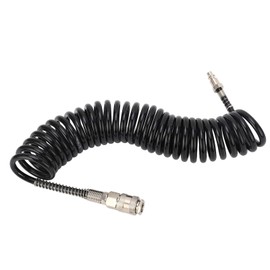 Coiled Air Hose, Easy Lightweight Anti Kink Stable Air Extension Hose for Car (5m/16.4ft)