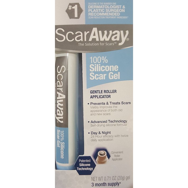 Scar Away Scar Repair Gel with Patented Kelo-cote Technology, 20 grams (Pack of 2)