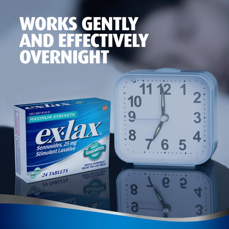 Ex-Lax Maximum Strength Stimulant Laxative Constipation Relief Pills for Occasional